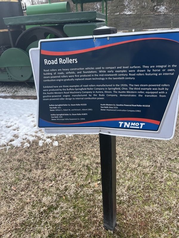Road Rollers Marker. Click for full size. Road Rollers Marker image. Click for full size.