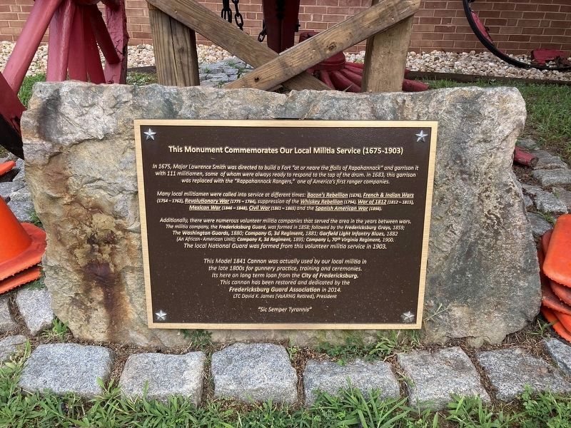 This Monument Commemorates Our Local Militia Service (1675-1903) Marker. Click for full size. This Monument Commemorates Our Local Militia Service (1675-1903) Marker image. Click for full size.