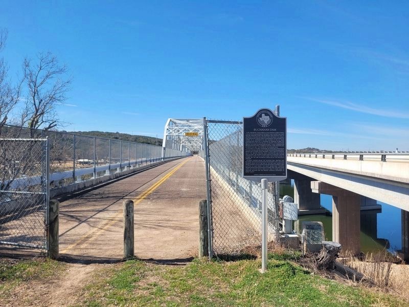 Buchanan Dam Marker image. Click for full size.