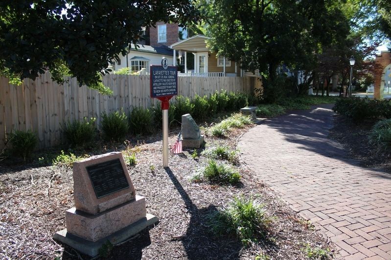 Lafayette Park Memorials & Marker. Click for full size. Lafayette Park Memorials & Marker image. Click for full size.
