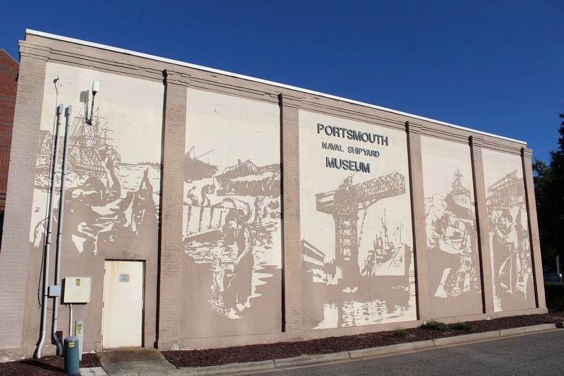 Naval Shipyard Museum Mural. Click for full size. Naval Shipyard Museum Mural image. Click for full size.