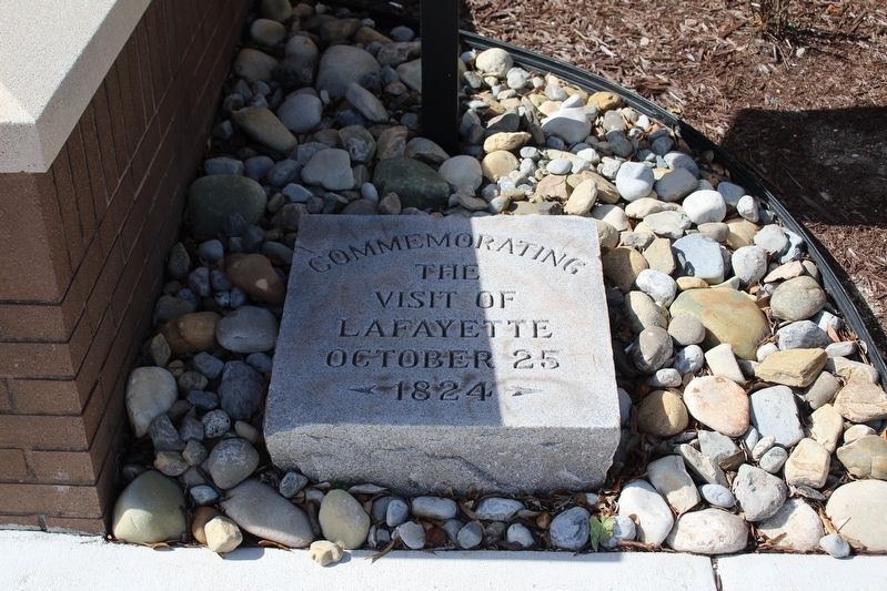 Commemorating the Visit of Lafayette Marker image. Click for full size.