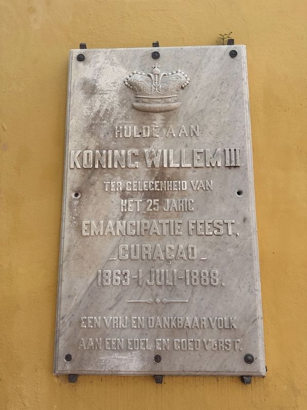 Tribute to King Willem III Marker image. Click for full size.