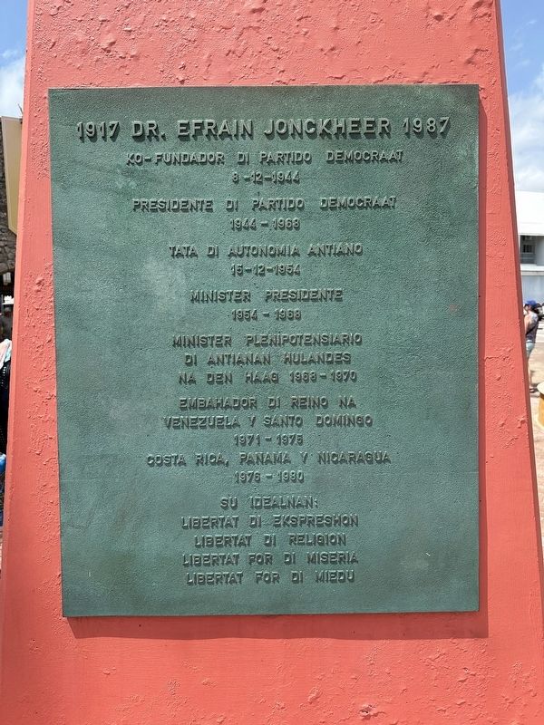 Dr. Efrain Jonckheer Marker image. Click for full size.