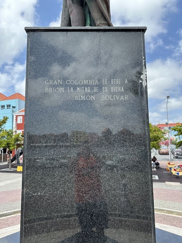 Luis Brion Monument - Eastern face image. Click for full size.