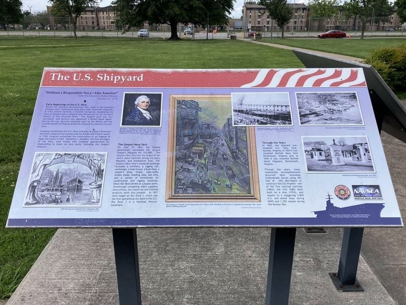 The U.S. Shipyard Marker. Click for full size. The U.S. Shipyard Marker image. Click for full size.