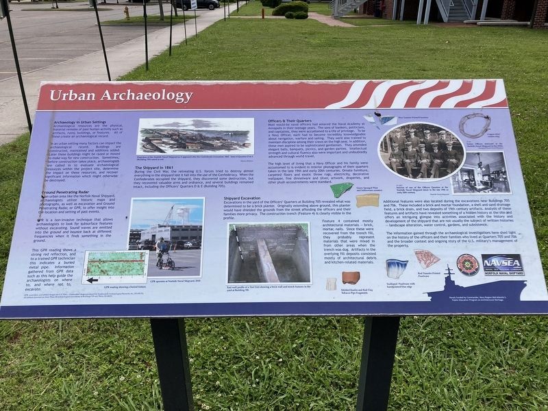 Urban Archaeology Marker. Click for full size. Urban Archaeology Marker image. Click for full size.