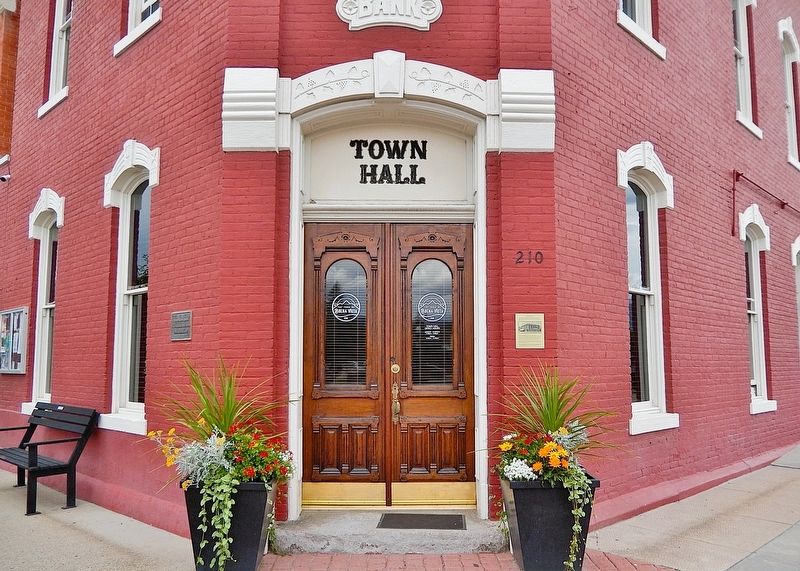 Town Hall Marker. Click for full size. Town Hall Marker image. Click for full size.