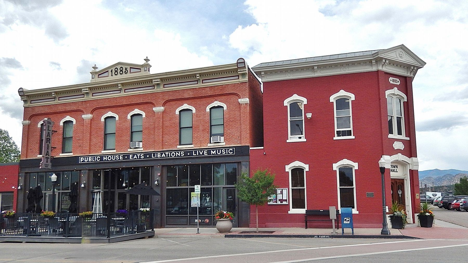 Halsey Block & Town Hall (<i>south elevation</i>). Click for full size. Halsey Block & Town Hall (<i>south elevation</i>) image. Click for full size.