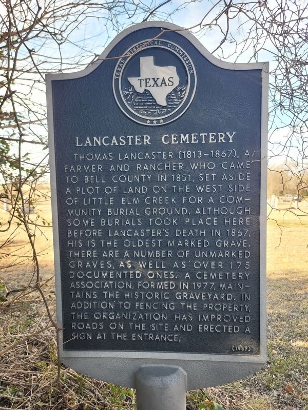 Lancaster Cemetery Marker image. Click for full size.