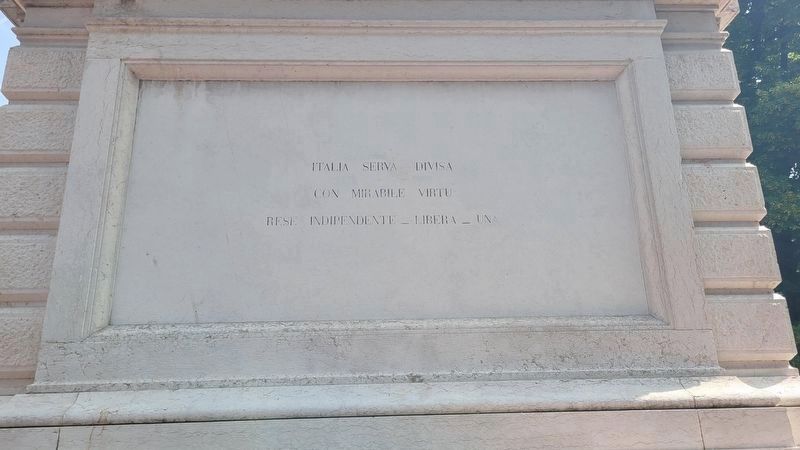 Vittorio Emanuele II Marker - Right Side Panel image. Click for full size.
