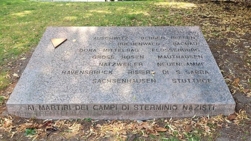 Monumento ai Deportati nei Campi Nazisti / Monument to the Deportees in the Nazi Camps Marker image. Click for full size.