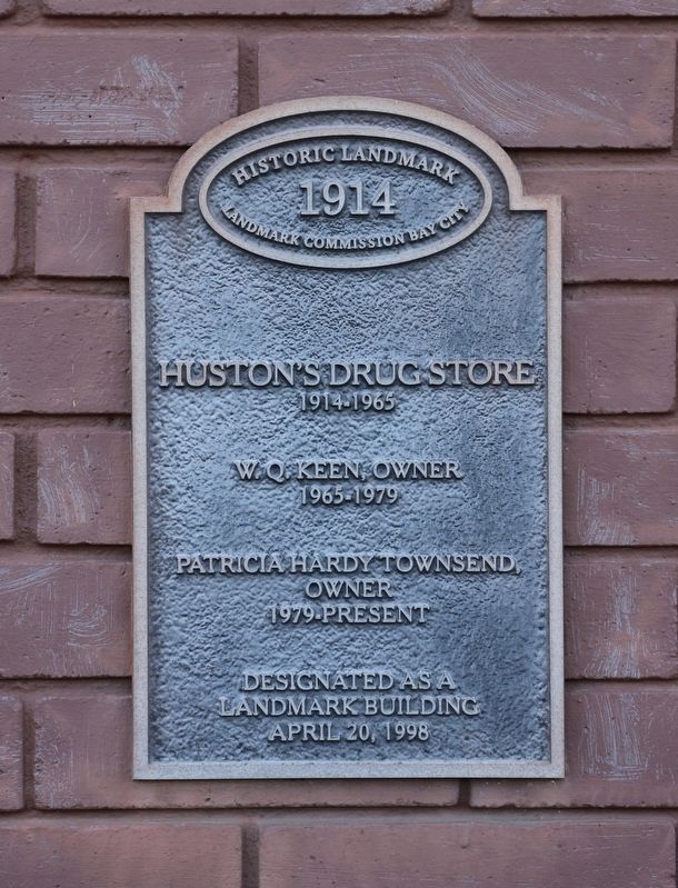 Huston's Drug Store Marker image. Click for full size.