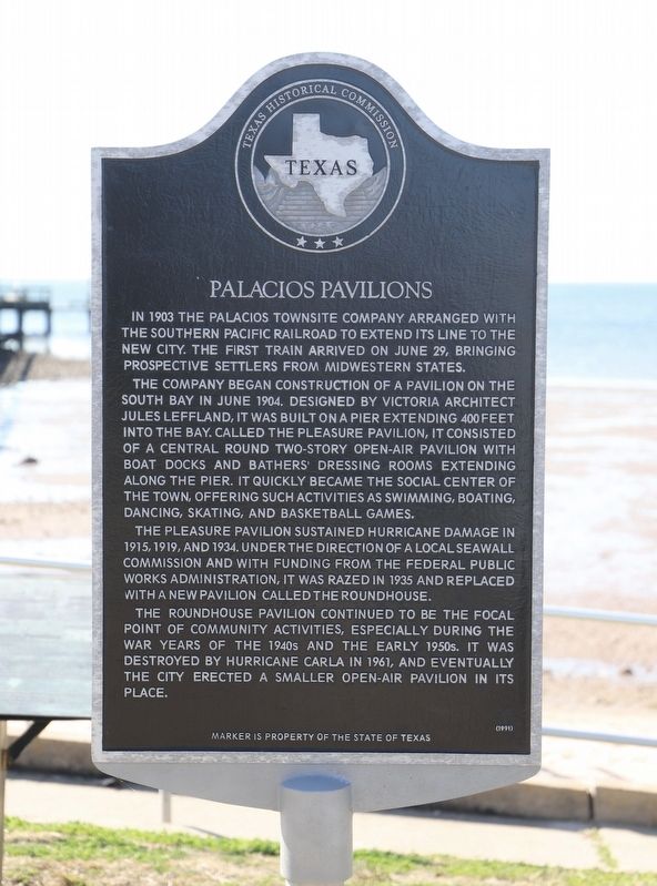 Palacios Pavilions Marker image. Click for full size.