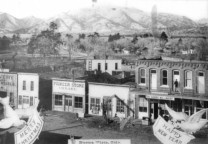 Marker detail: Early Main Street East. Click for full size. Marker detail: Early Main Street East image. Click for full size.