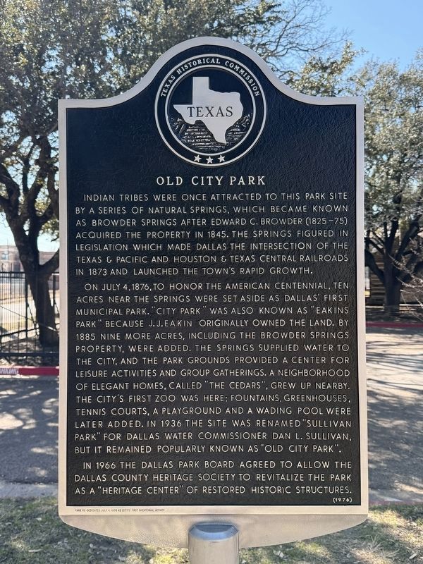 Old City Park Marker image. Click for full size.