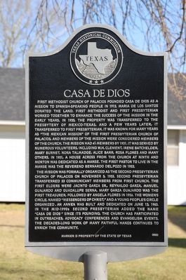 Casa de Dios Marker image. Click for full size.