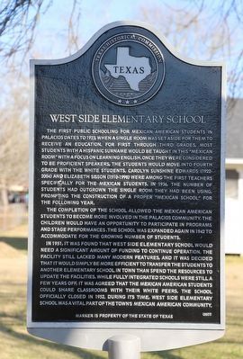 West Side Elementary School Marker image. Click for full size.