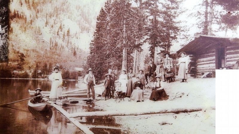Marker detail: Cottonwood Colony Cabins image. Click for full size.