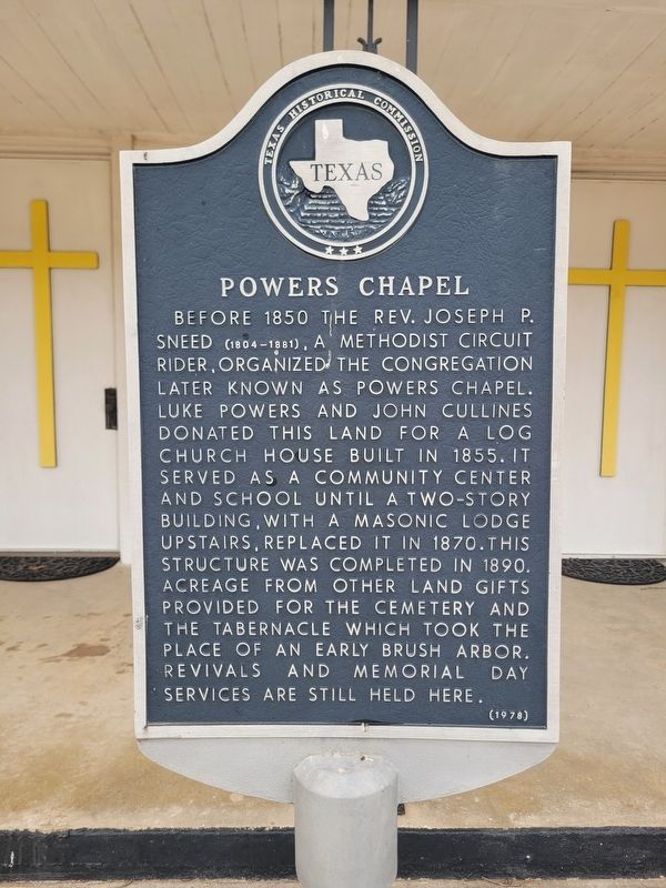 Powers Chapel Marker image. Click for full size.