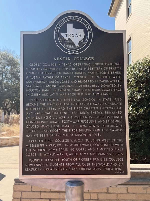 Austin College Marker image. Click for full size.