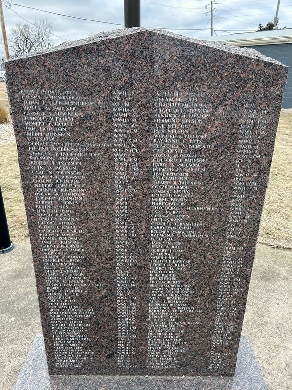 Hudson Area Veterans Memorial, Right image. Click for full size.
