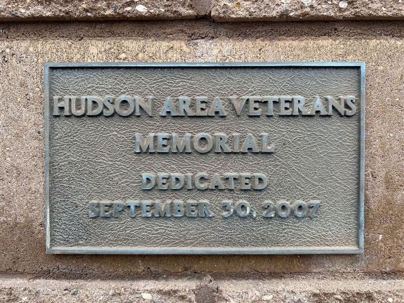 Hudson Area Veterans Memorial image. Click for full size.