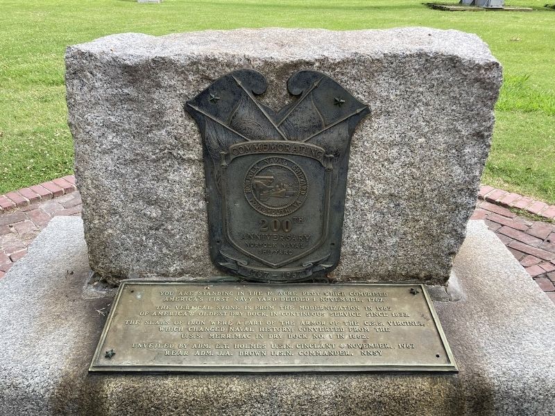 Commemorating 200th Anniversary Norfolk Naval Shipyard Marker image. Click for full size.