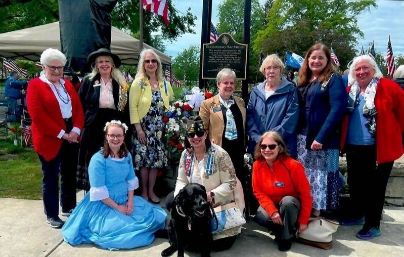 Chapter members at the marker dedication ceremony.. Click for full size. Chapter members at the marker dedication ceremony. image. Click for full size.