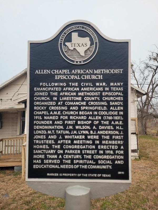 Allen Chapel African Methodist Episcopal Church Marker image. Click for full size.