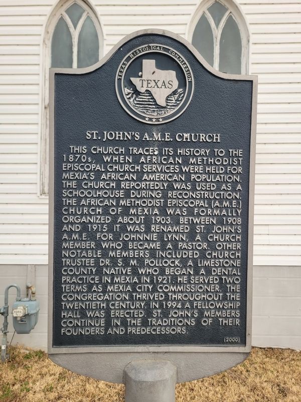 St. John's A.M.E. Church Marker image. Click for full size.