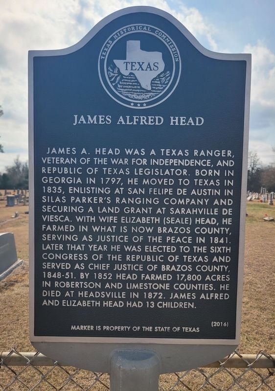 James Alfred Head Marker image. Click for full size.