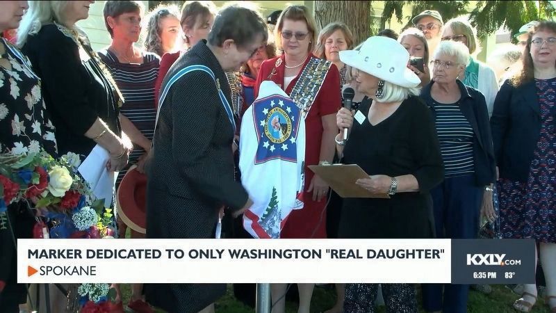 Dedication with marker unveiling. Click for full size. Dedication with marker unveiling image. Click for full size.