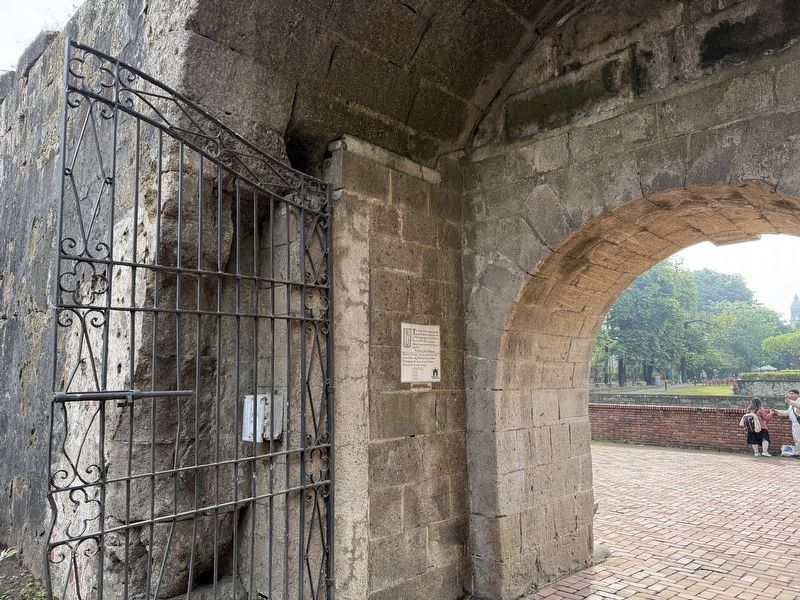 Gate of Fort Santiago Marker image. Click for full size.