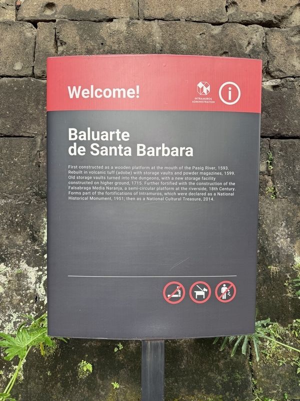 Baluarte de Santa Barbara Marker image. Click for full size.