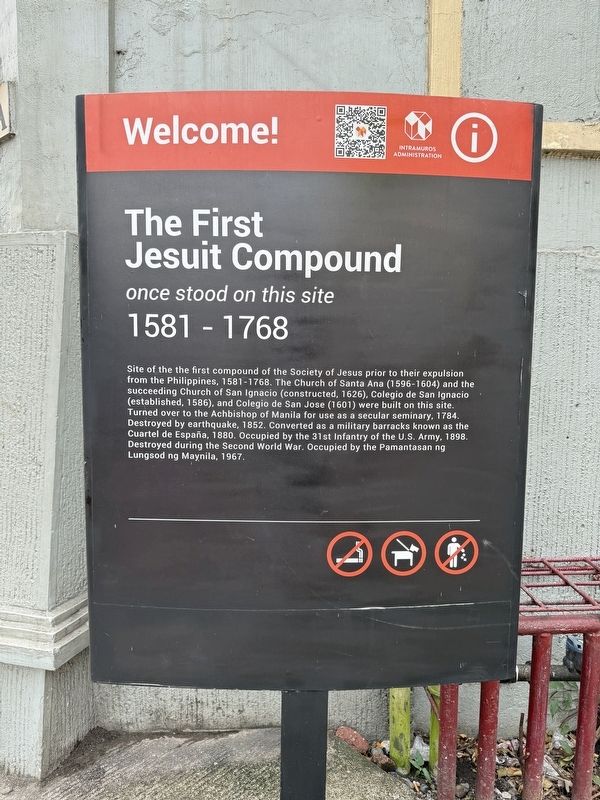 The First Jesuit Compound Marker image. Click for full size.