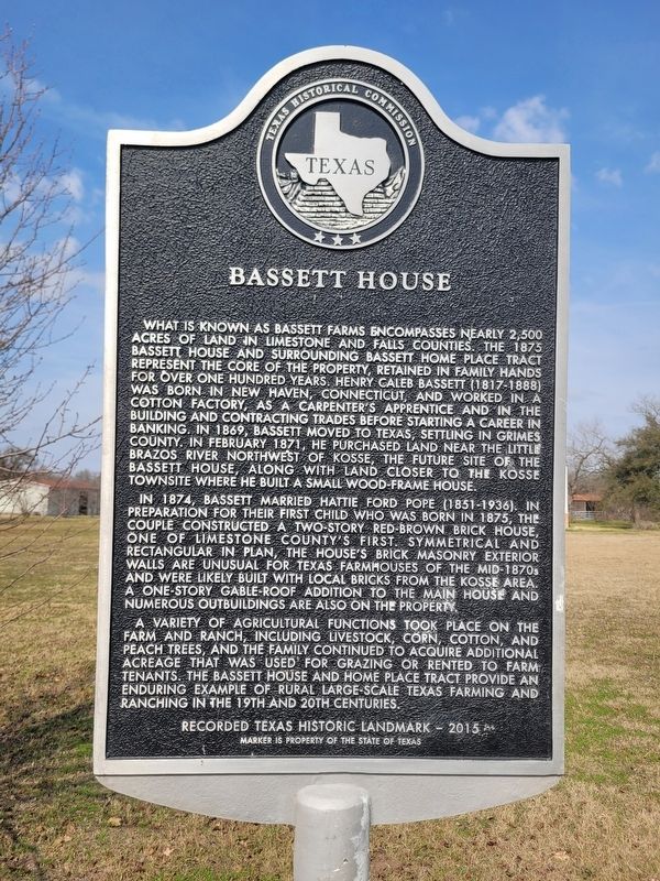 Bassett House Marker image. Click for full size.