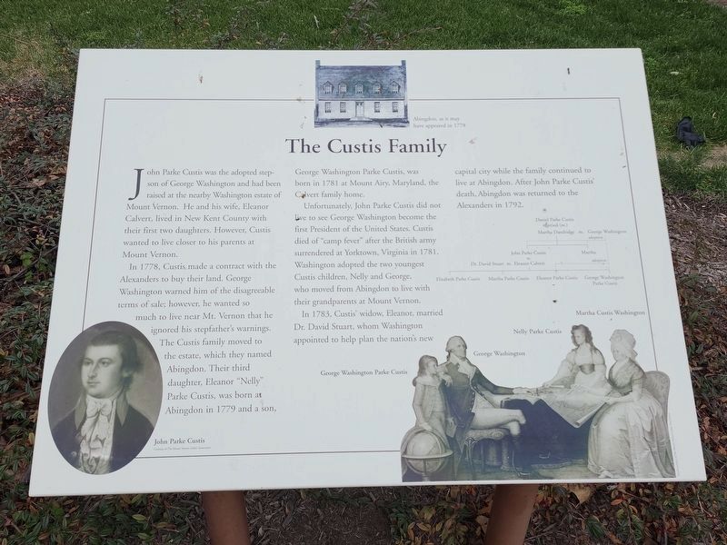 The Custis Family Marker. Click for full size. The Custis Family Marker image. Click for full size.