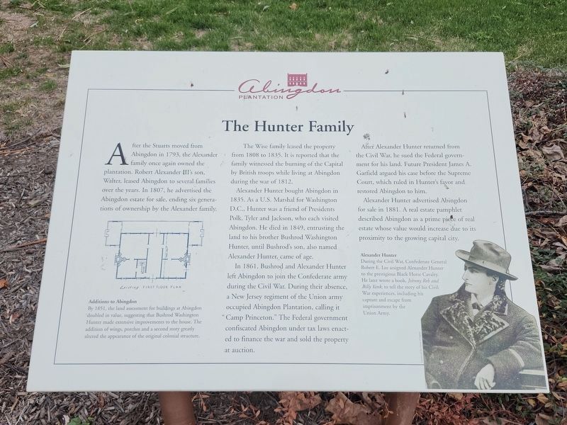 The Hunter Family Marker. Click for full size. The Hunter Family Marker image. Click for full size.