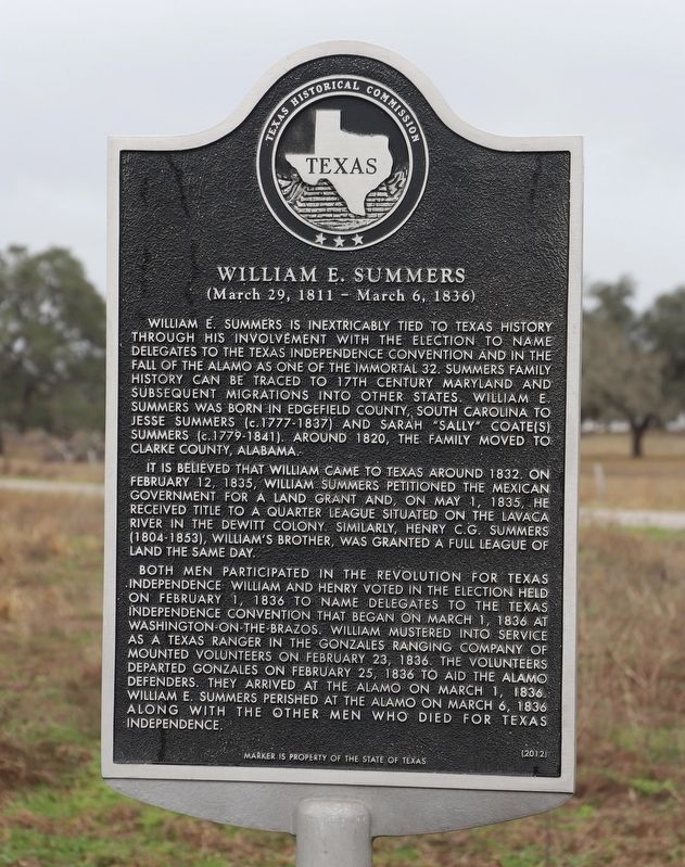 William E. Summers Marker. Click for full size. William E. Summers Marker image. Click for full size.
