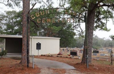 County Line School, Church, and Cemetery Marker. Click for full size. County Line School, Church, and Cemetery Marker image. Click for full size.
