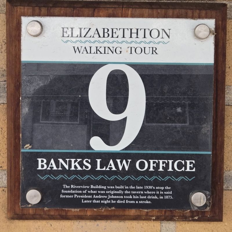 Banks Law Office Marker image. Click for full size.