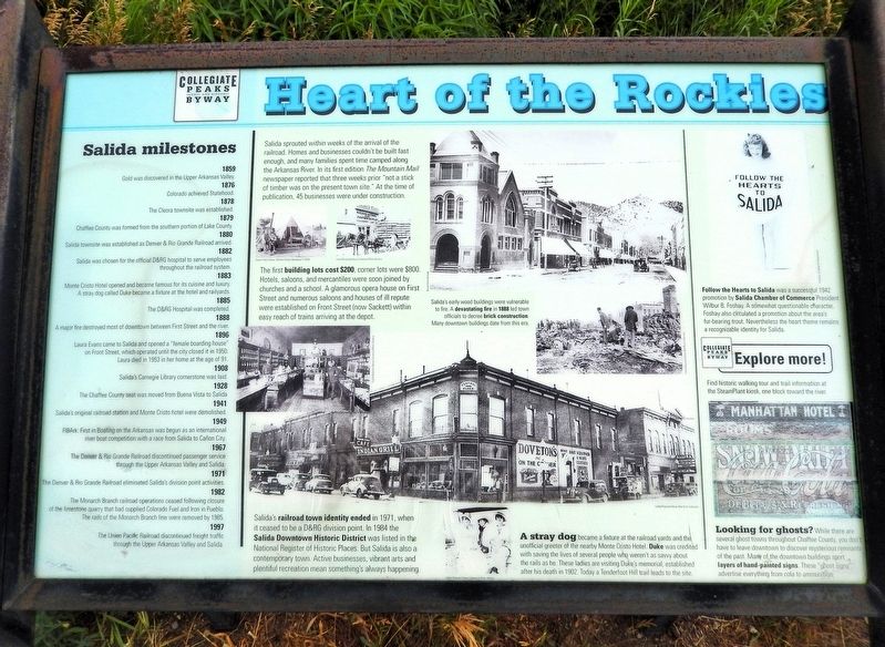 Heart of the Rockies Marker image. Click for full size.