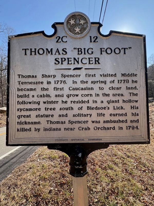 Thomas "Big Foot" Spencer Marker image. Click for full size.