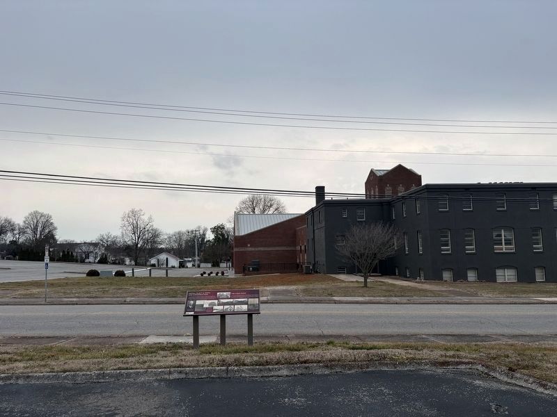 Initial Plant & Town Site Construction / The Mule Barn Marker image. Click for full size.