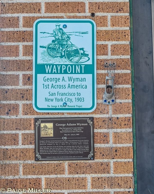 Waypoint George A. Wyman 1st Across America Marker image. Click for full size.