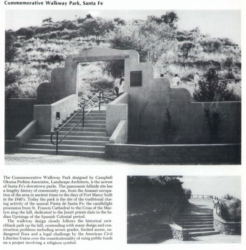Construction of the Commemorative Walkway image. Click for full size.