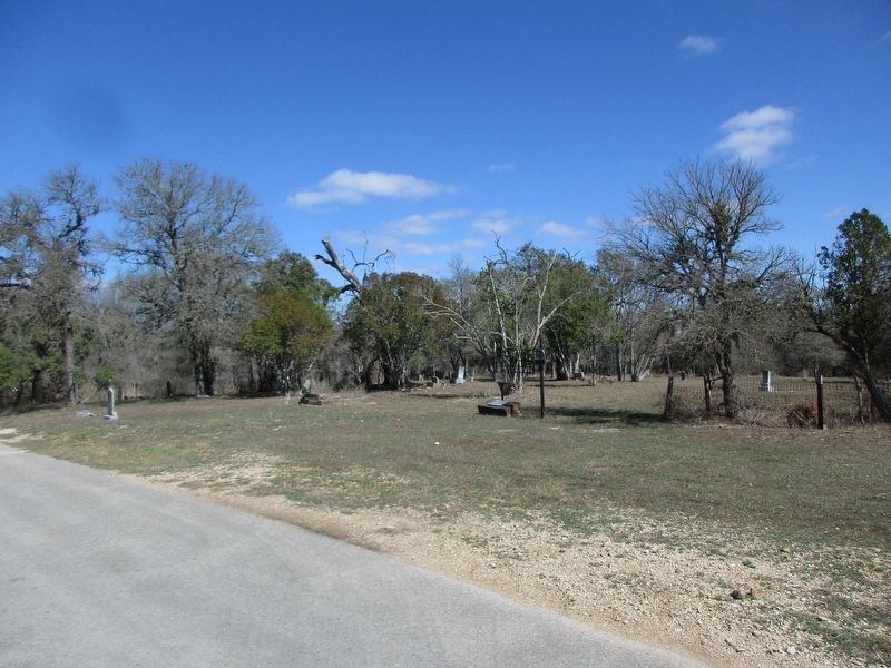 Lane Cemetery and marker image. Click for full size.