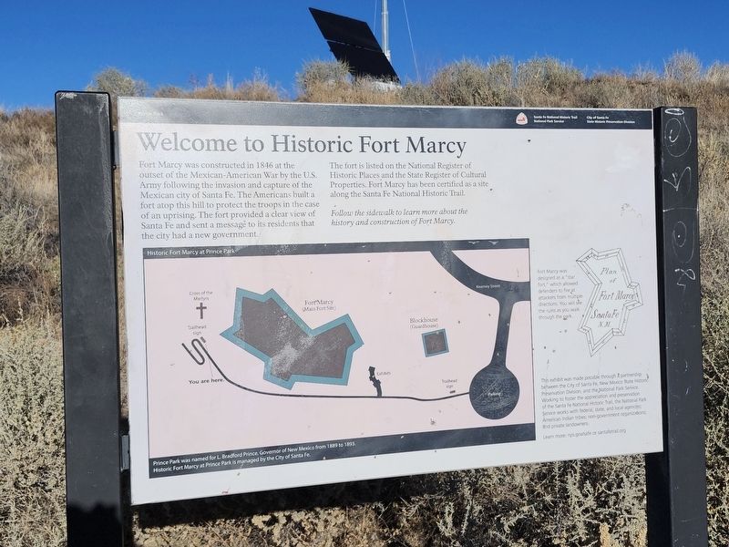 Welcome to Historic Fort Marcy Marker image. Click for full size.