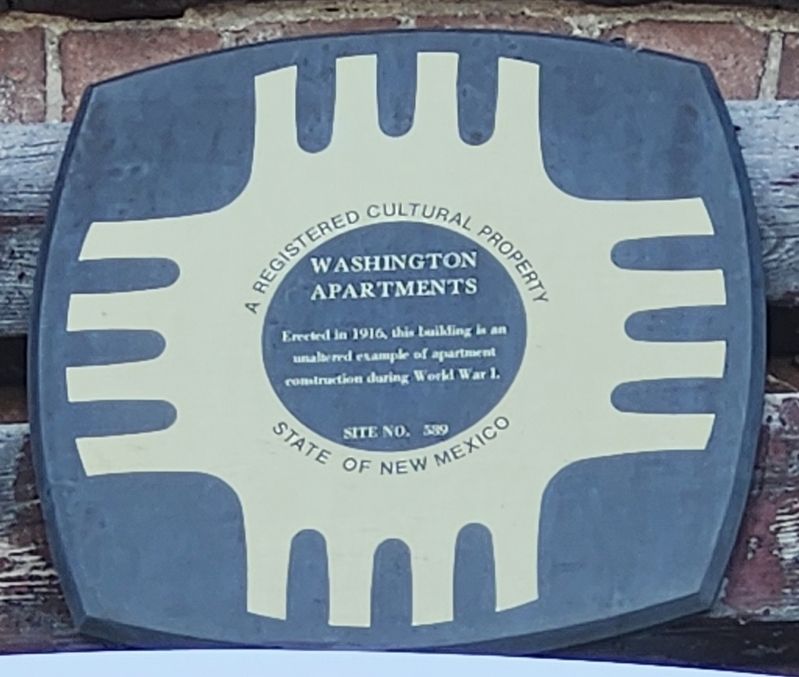 Washington Apartments Marker image. Click for full size.